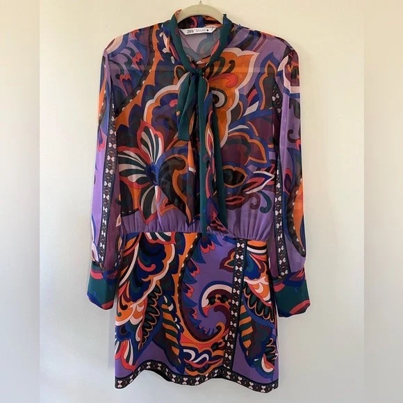 ZARA Pucci Style Mini Dress - Picture 6 of 6